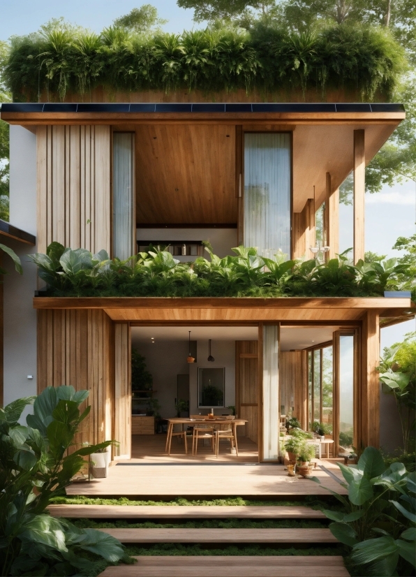Plant, Building, Property, Wood, Shade, Architecture