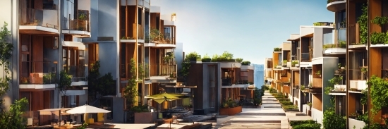 Plant, Building, Sky, Urban Design, House, Wood