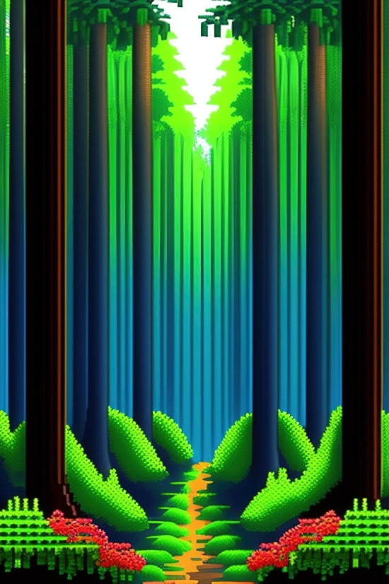 Plant, Color, Lines, Digital, Light, Backdrop