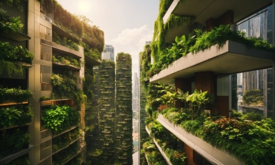 Plant, Daytime, Building, Cloud, Sunlight, Urban Design