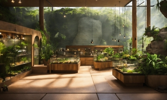Plant, Interior Design, Wood, Grass, Terrestrial Plant, Shade