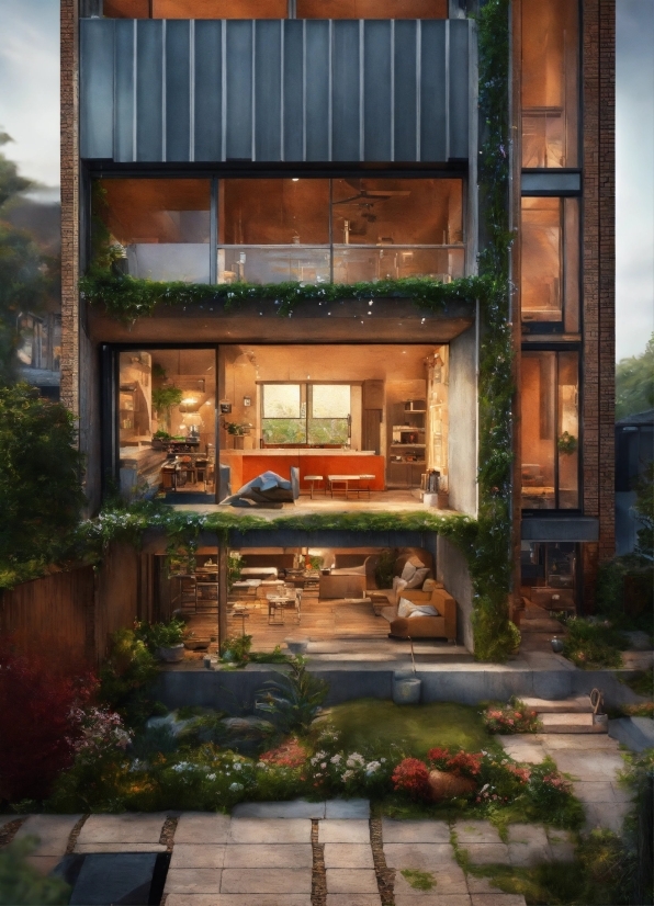 Plant, Property, Building, Window, Interior Design, Wood