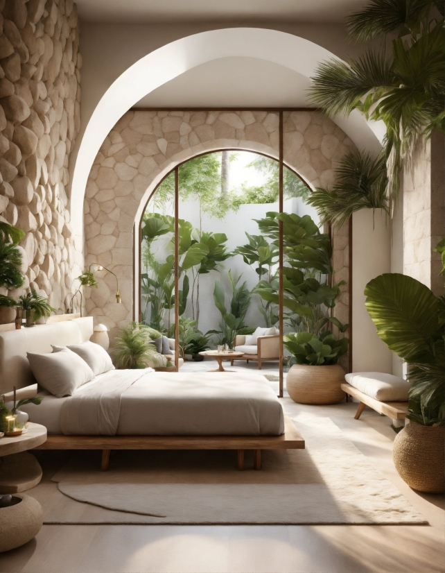 Plant, Property, Furniture, Building, Houseplant, Shade