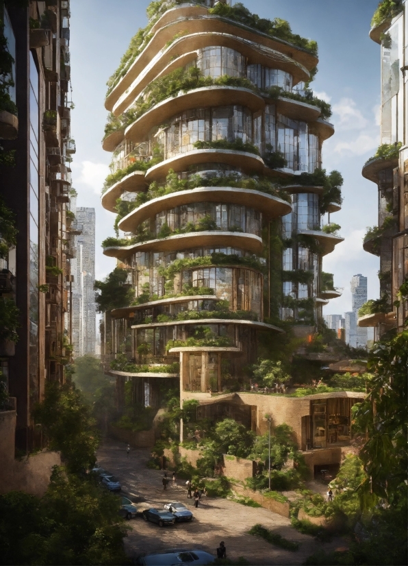 Plant, Sky, Property, Building, Tower, Urban Design