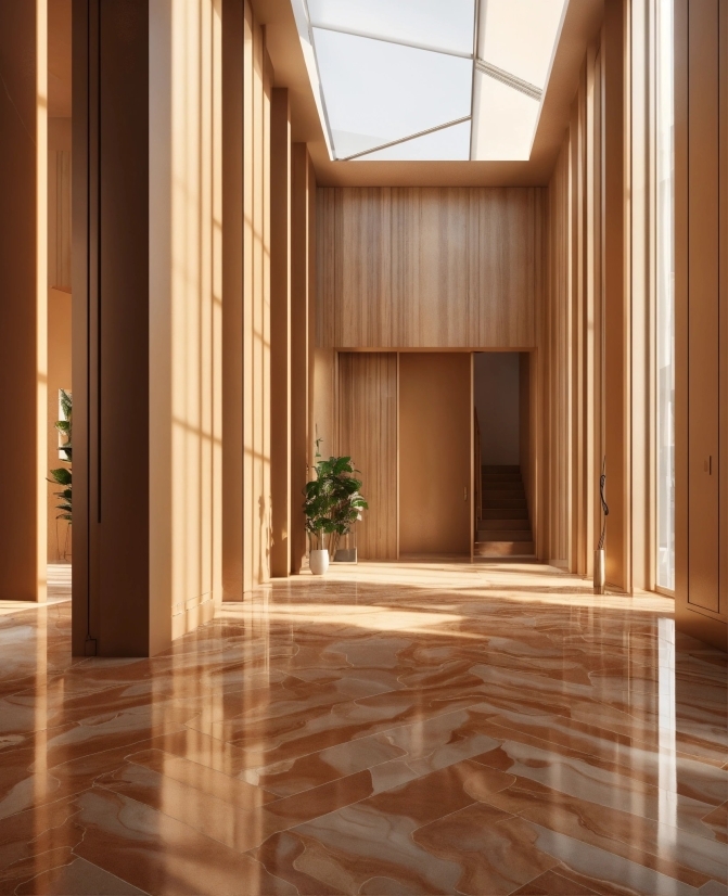 Plant, Wood, Houseplant, Tile Flooring, Interior Design, Architecture