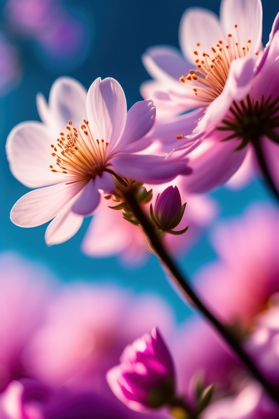Pollen, Pink, Flower, Petal, Blossom, Spring