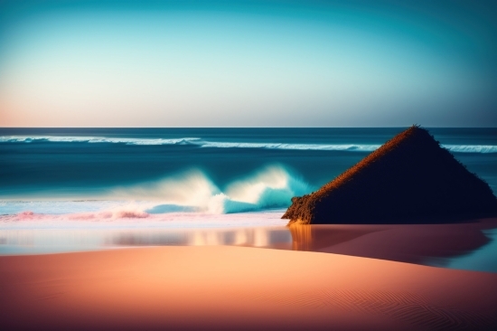 Poster Design Ai, Seascape, Sea, Beach, Sand, Ocean