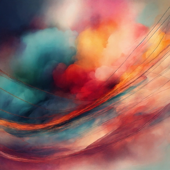 Premium Stock Video, Cloud, Atmosphere, Sky, Orange, Paint
