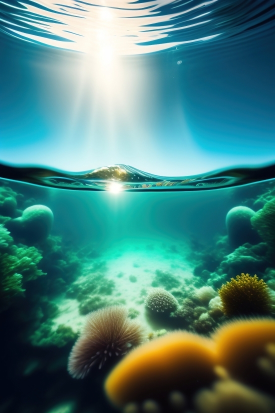Psd To Ai With Layers, Sea, Seawater, Body Of Water, Underwater, Reef