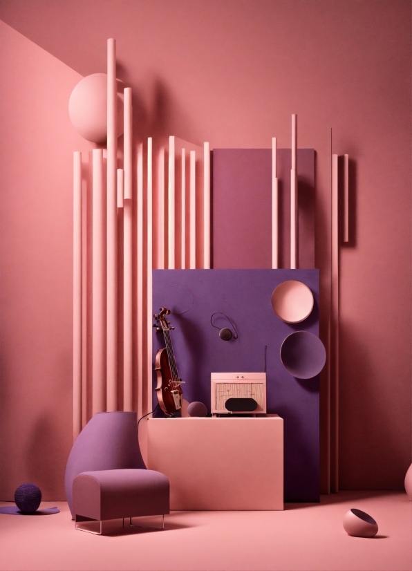 Purple, Comfort, Interior Design, Orange, Wood, Pink