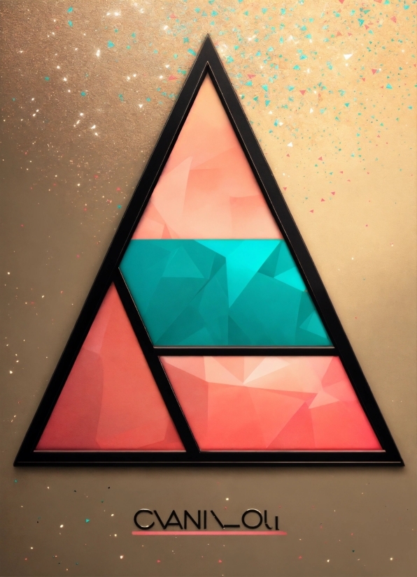 Pyramid, Rectangle, Triangle, Pink, Font, Art