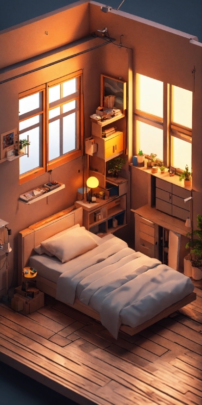 Room, Bedroom, Interior, Furniture, Home, House