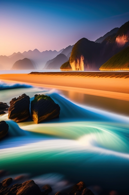 Sand, Sunset, Sky, Travel, Landscape, Beach