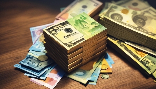 Saving, Banknote, Dollar, Wood, Money Handling, Currency