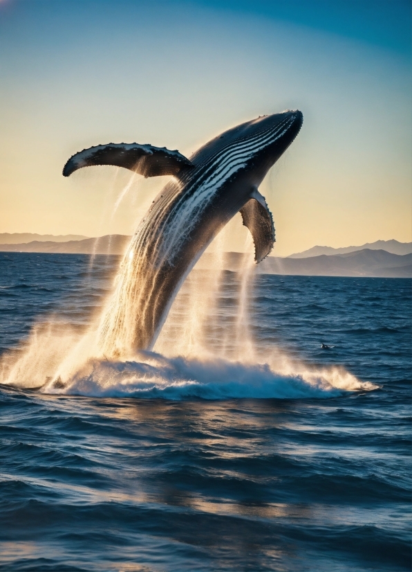Sea, Ocean, Body Of Water, Baleen Whale, Water, Whale