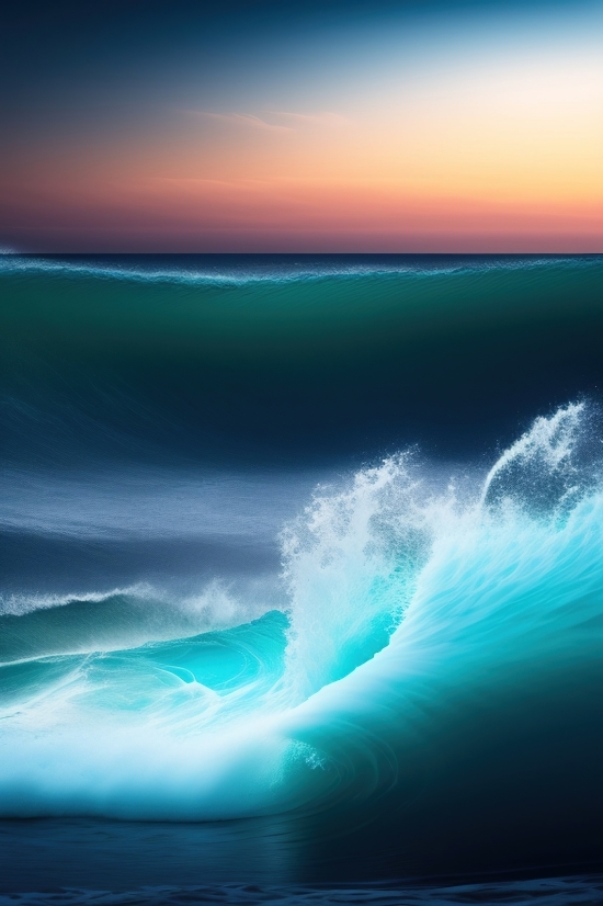 Sea, Sky, Light, Surfer, Ocean, Water