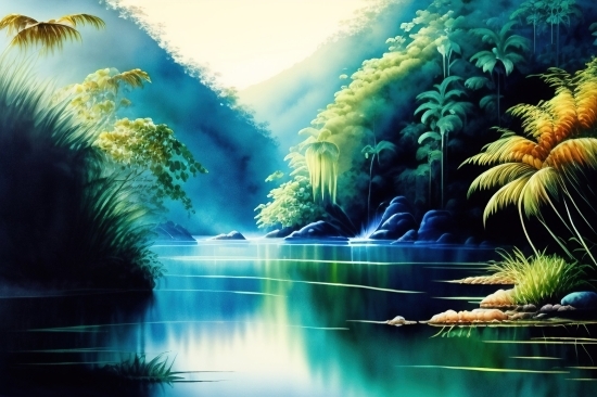 Sea, Water, Ocean, Island, Landscape, Tropical