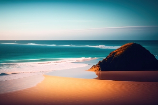 Seascape, Beach, Sea, Sand, Ocean, Water