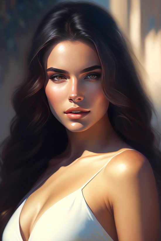 Shoulder, Model, Hair, Face, Portrait, Fashion