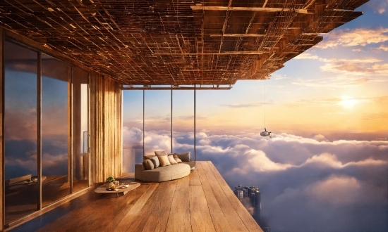 Sky, Cloud, Building, Wood, Shade, Landscape