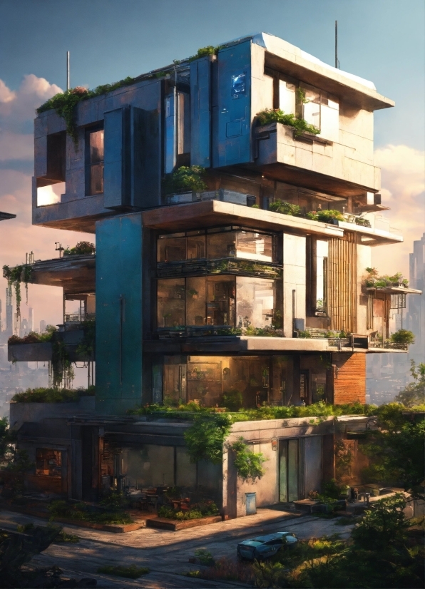 Sky, Property, Plant, Building, Azure, Urban Design