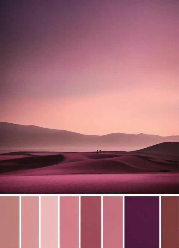 Sky, Purple, Pink, Landscape, Horizon, Magenta