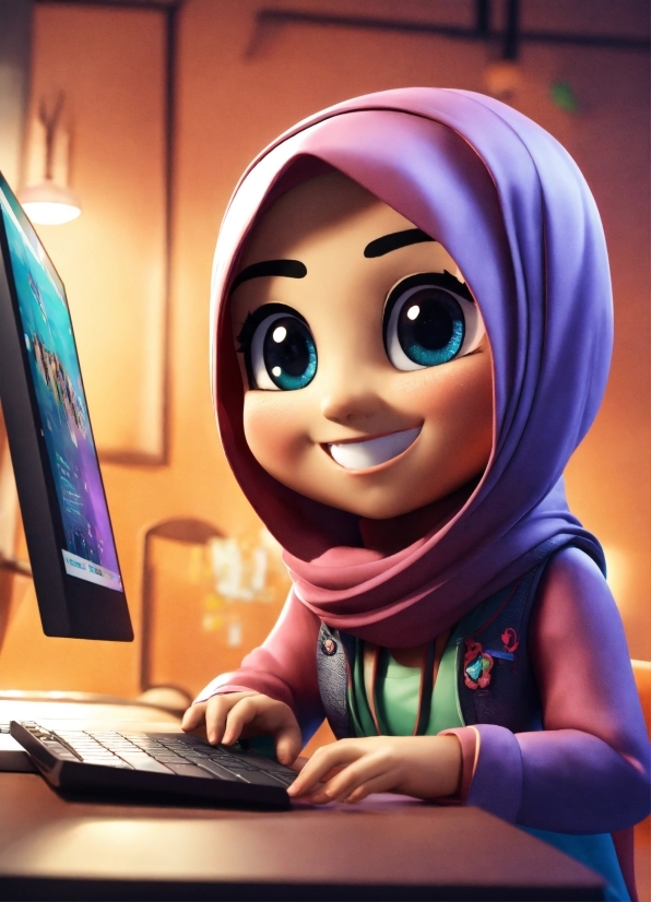 Smile, Arm, Computer Keyboard, Personal Computer, Computer, Output Device