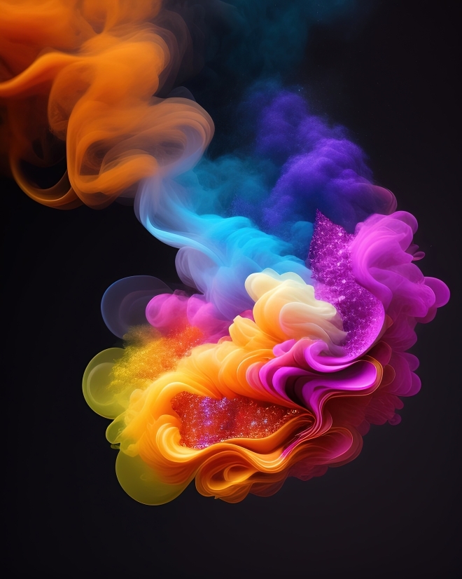 Smoke, Art, Motion, Light, Design, Blaze