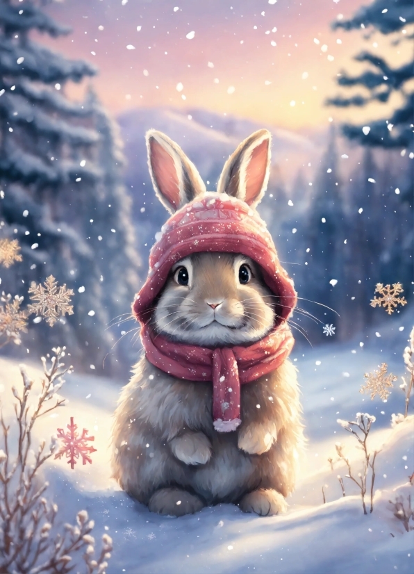Snow, Fur, Bunny, Winter, Holiday, Park