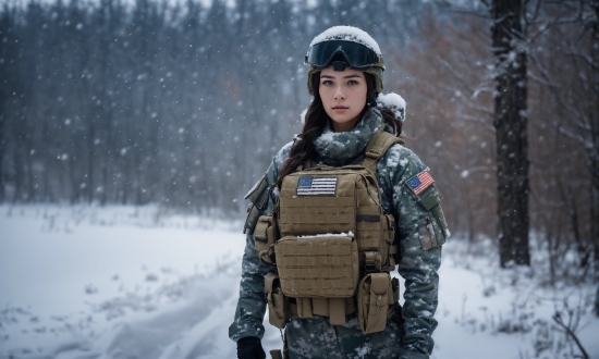Snow, Winter, Bulletproof Vest, Cold, Body Armor, Vest
