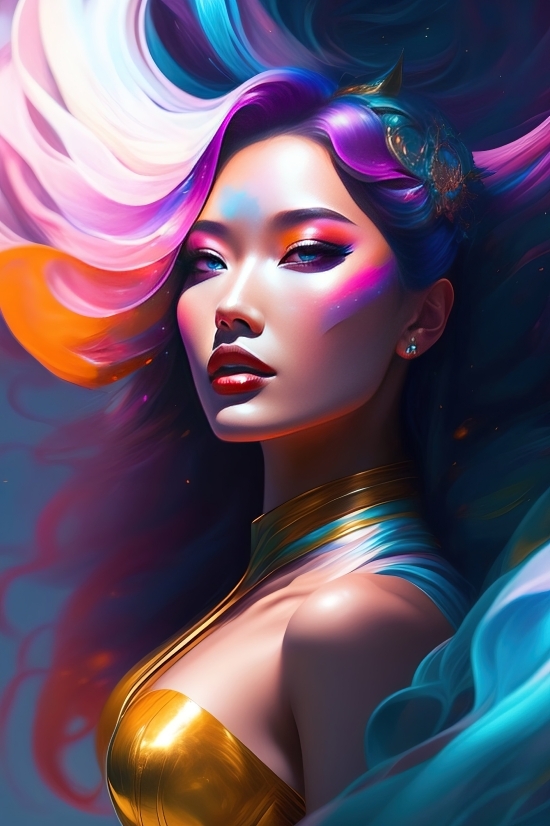 Sorcerer, Cartoon, Person, Coquette, Hair, Cute
