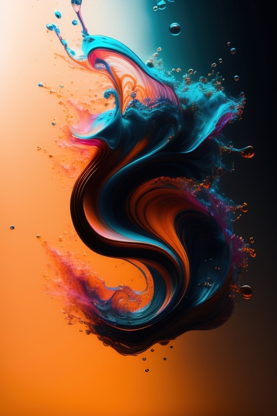 Splash, Art, Design, Graphic, Swirl, Pattern