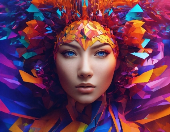 Stock Video Free, Eyelash, Human, Art, Fashion Design, Electric Blue