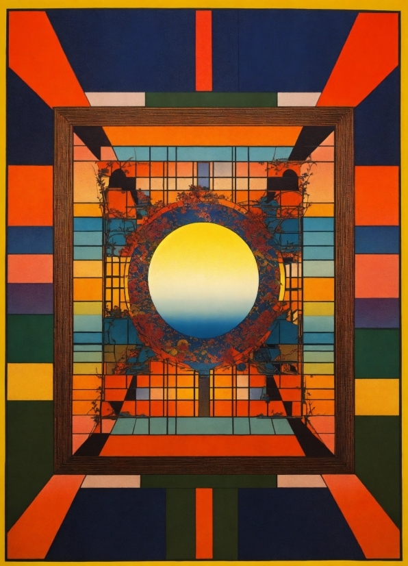 Stockfootageonline, Rectangle, Orange, Art, Painting, Line
