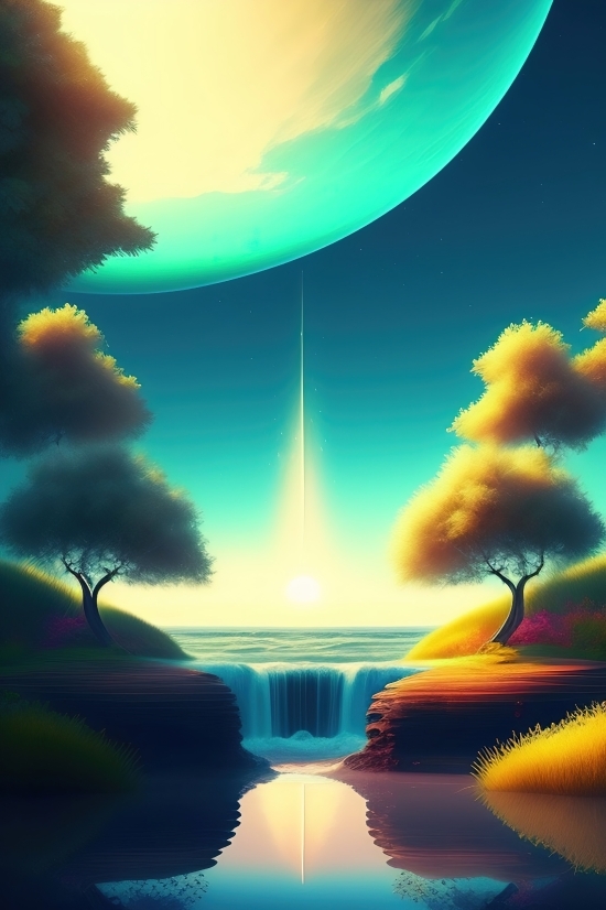 Sun, Sky, Sunset, Lighting, Landscape, Apparatus