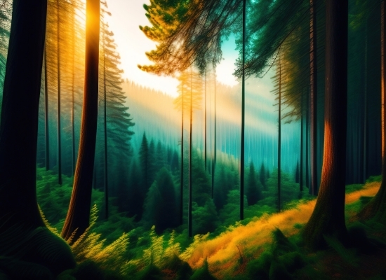 Sun, Star, Celestial Body, Lighting, Tree, Landscape