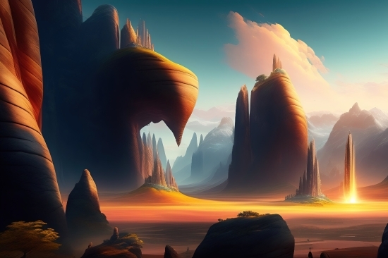 Sun, Star, Celestial Body, Sunset, Sky, Landscape