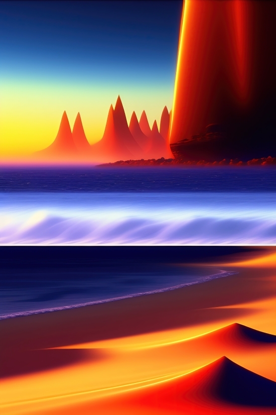Sun, Star, Sunset, Celestial Body, Sky, Sea