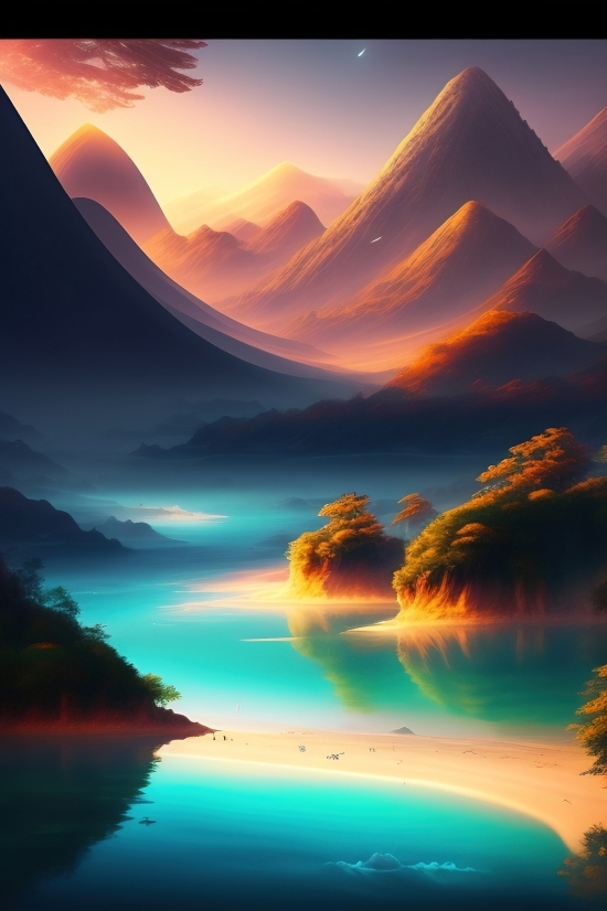 Sun, Sunset, Sky, Landscape, Star, Clouds