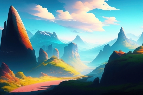 Sun, Sunset, Sky, Landscape, Travel, Mountain