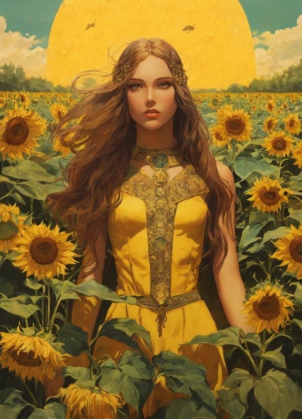 Sunflower, Flower, Yellow, Floral, Summer, Pretty