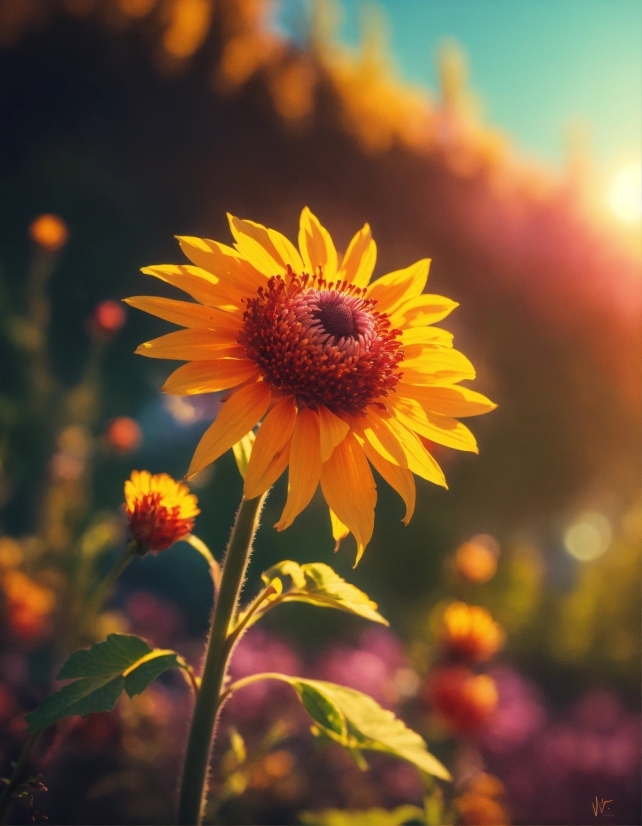 Sunflower, Flower, Yellow, Plant, Petal, Summer