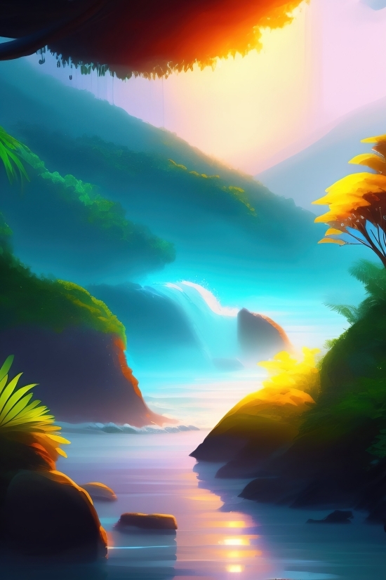 Sunflower, Sun, Sunset, Sky, Sea, Summer