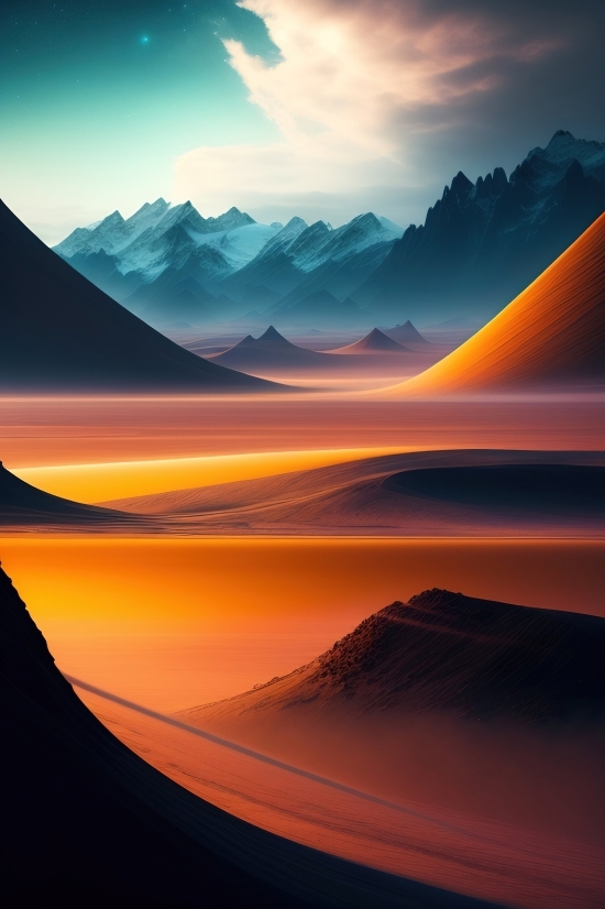 Sunset, Sun, Landscape, Sky, Clouds, Horizon