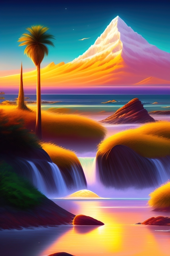 Sunset, Sun, Sky, Sunflower, Sunrise, Landscape