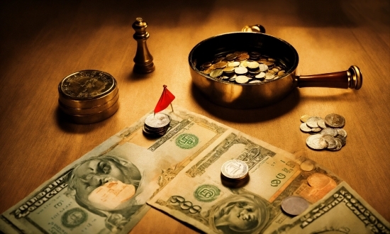 Table, Banknote, Saving, Wood, Money Handling, Money