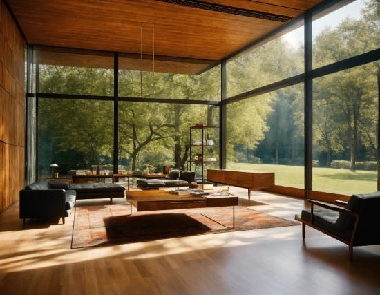Table, Building, Couch, Window, Wood, Shade