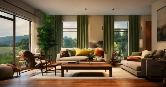 Table, Furniture, Property, Couch, Plant, Window