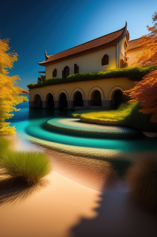 Top Ai Art Generators, Villa, Architecture, Building, Palace, Travel