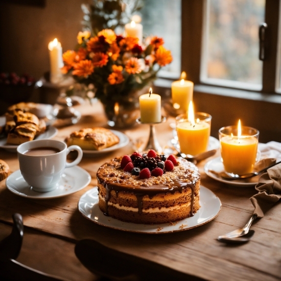 Top Free Stock Video Sites, Candle, Dinner, Meal, Food, Table
